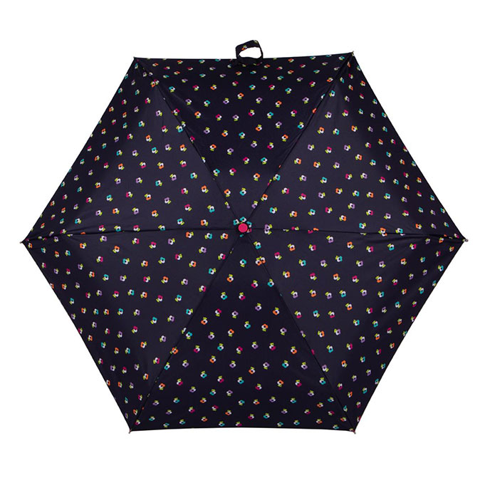 totes® Compact Round French Flowers Print Umbrella (5 Section) Extra Image 2